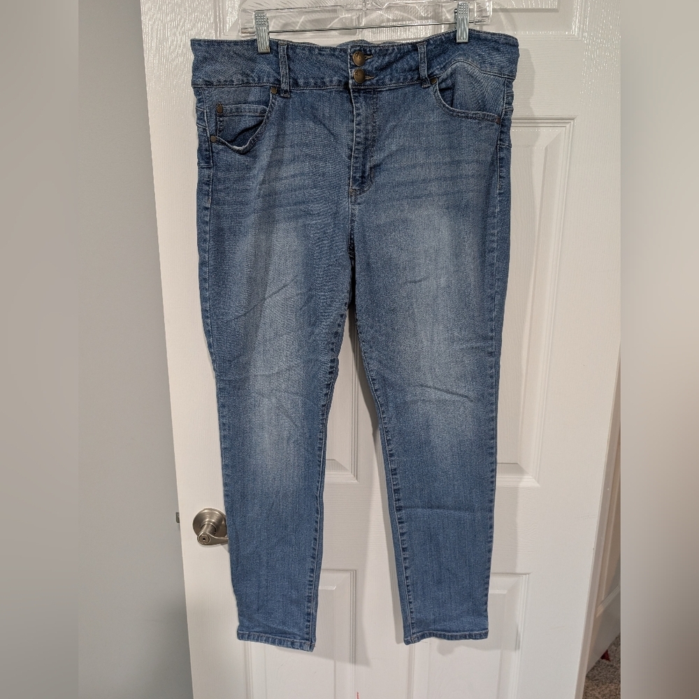 D. Jeans Medium Wash Denim Skinny Jeans in Size 20W